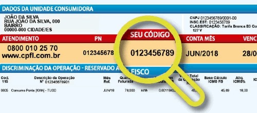 conta rge código